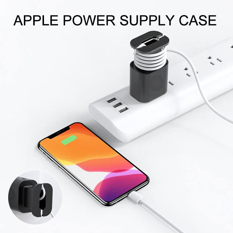 数据线整理器电源适配器保护套适用于 Apple 18w 20w USB-C 快速充电器硅胶套