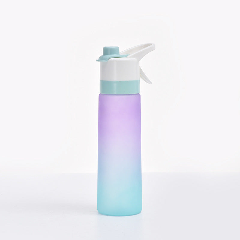 Botella de agua pulverizada para niñas, deporte al aire libre, taza de agua para Fitness, botella pulverizadora de gran capacidad, botellas de viaje, utensilios de cocina