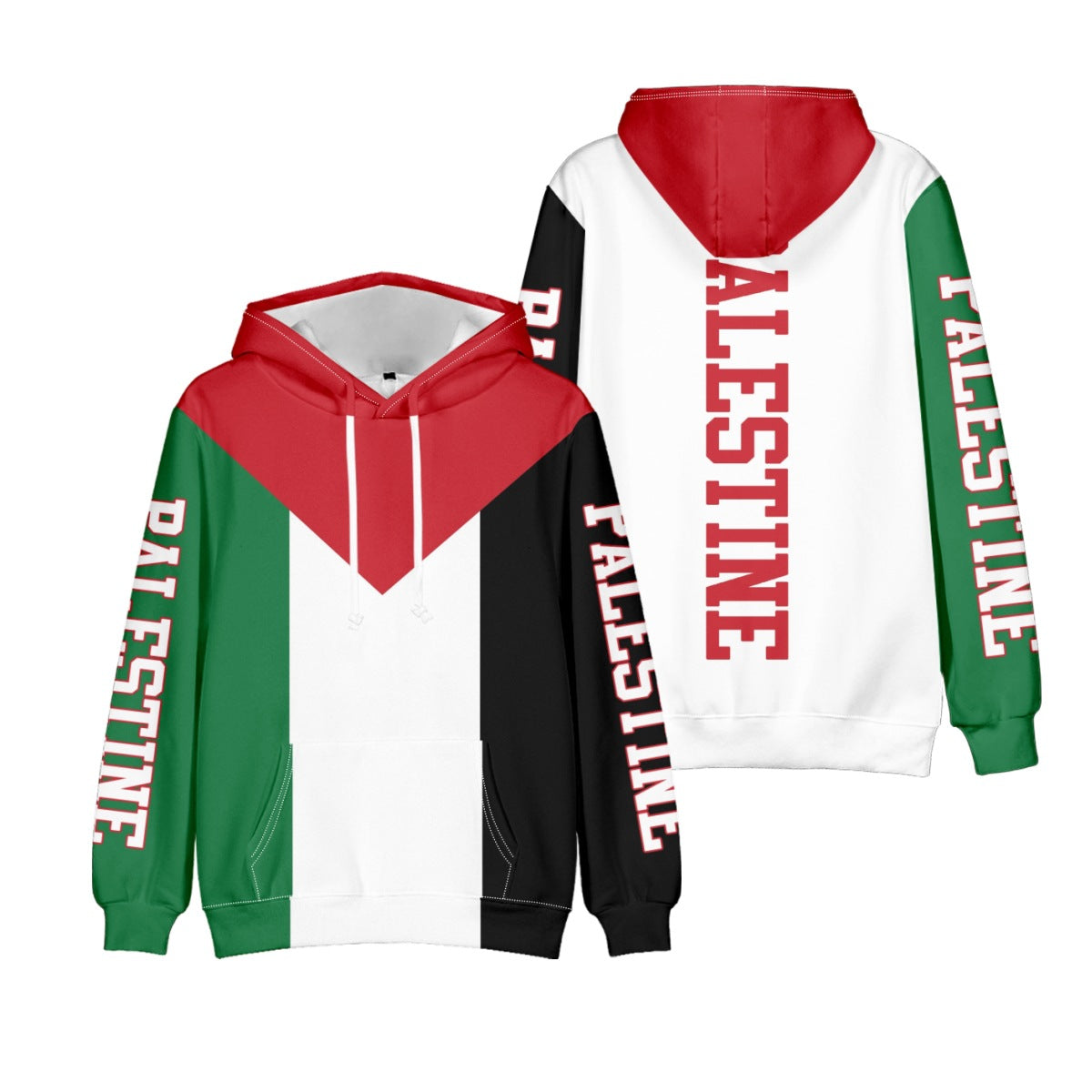 Palestinian Refueling Polyester Fiber Hoodie Jacket