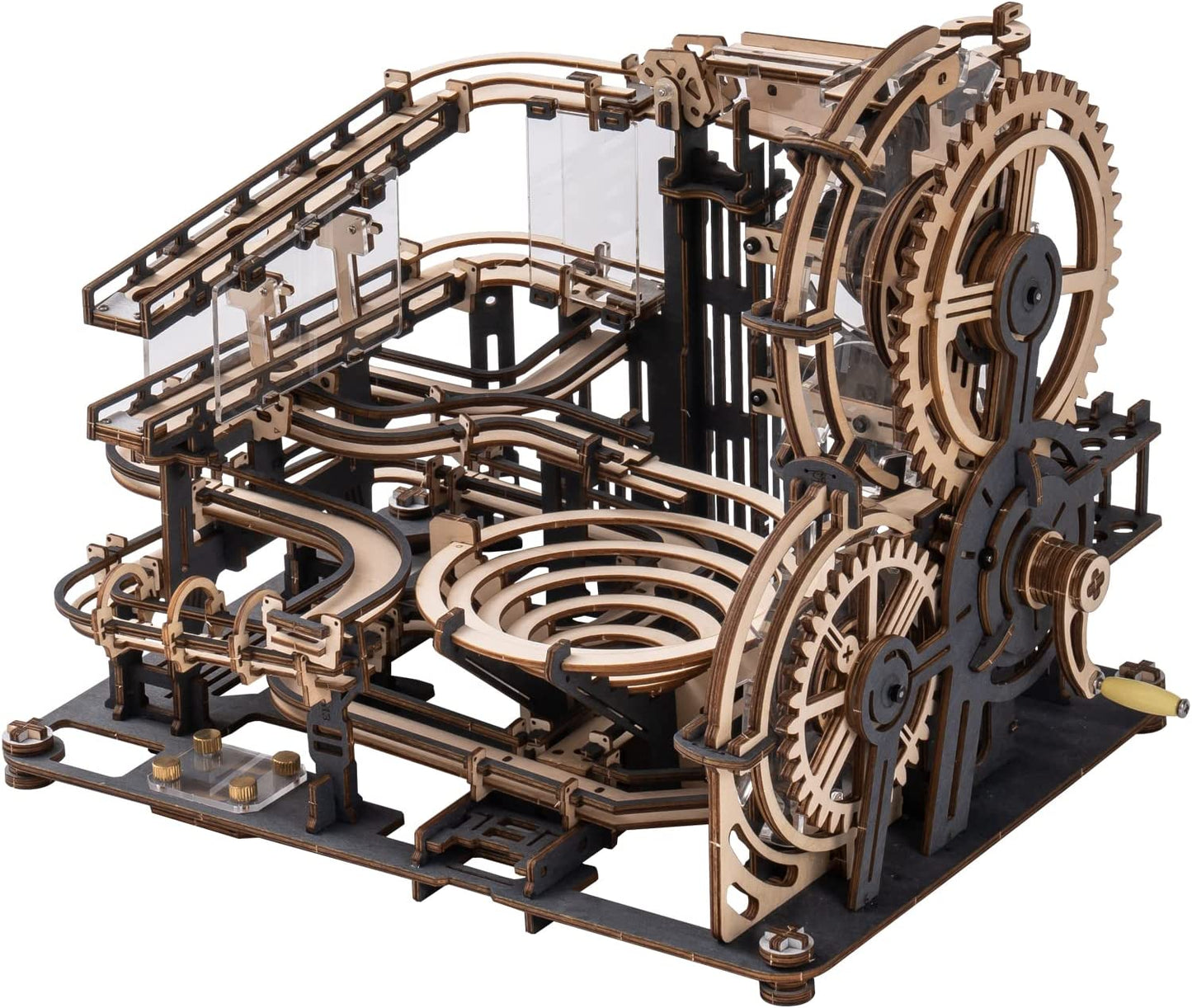 Robotime ROKR 大理石夜城 3D 木制益智游戏拼装水车模型玩具儿童儿童生日礼物