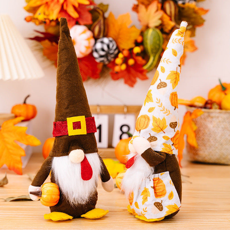 Creative Thanksgiving Fabric Decoration Harvest Festival Doll