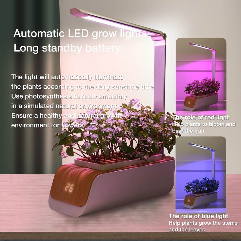 Desk Lamp Hydroponic Indoor Herb Garden Kit Smart Multi-Function Growing Led Lamp For Flower Vegetable Fruit Plant Growth Light