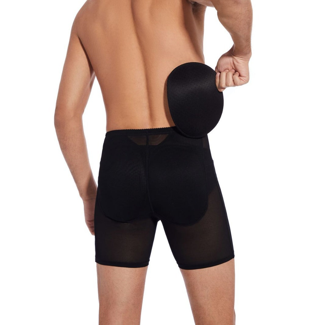 Men's Fake Butt Hip Lifting Underwear Thickened Sponge Mat Removable