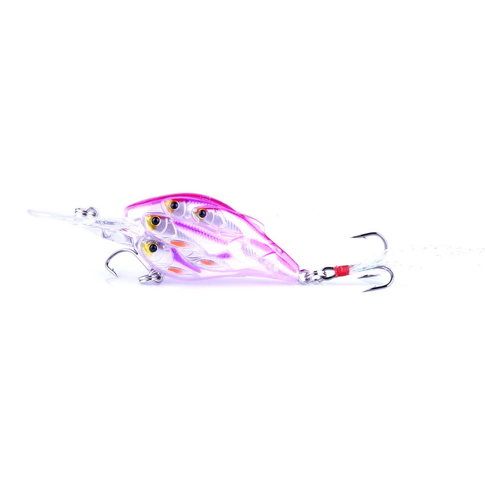 Fish Feather Hook Rock Lure Tossing Sea Fishing Floating Water Hard Bait