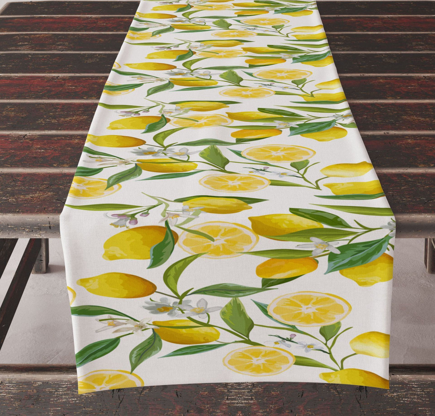 Spring And Summer Sunflower Printing Table Runner Summer Lemon Flower