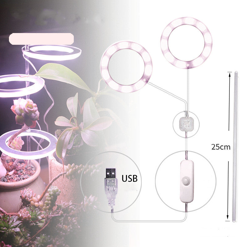 Luz LED de cultivo de espectro completo, lámpara de cultivo Phyto, lámpara USB Phyto para iluminación de crecimiento de plantas para plantas de interior