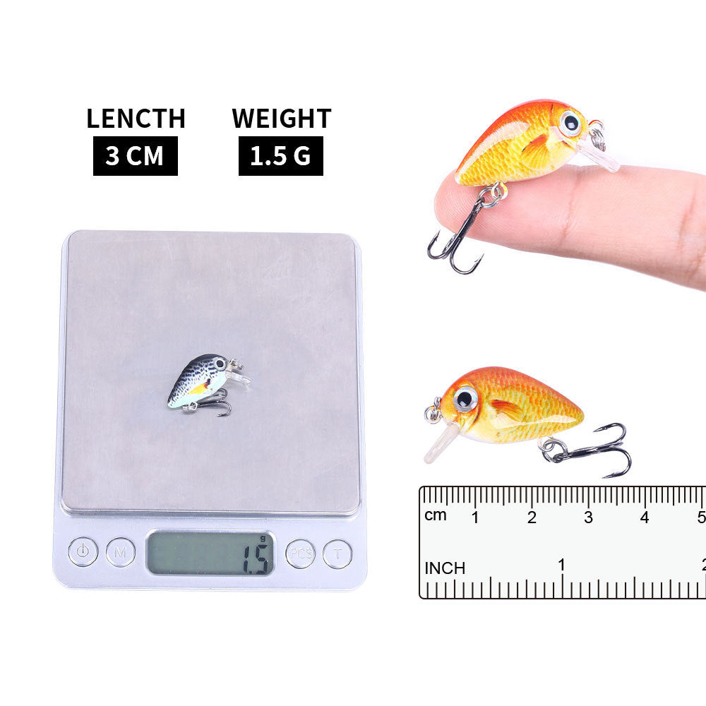 5 Color Lure Set 1.5G Mini Rock Lure Fishing Lure Box