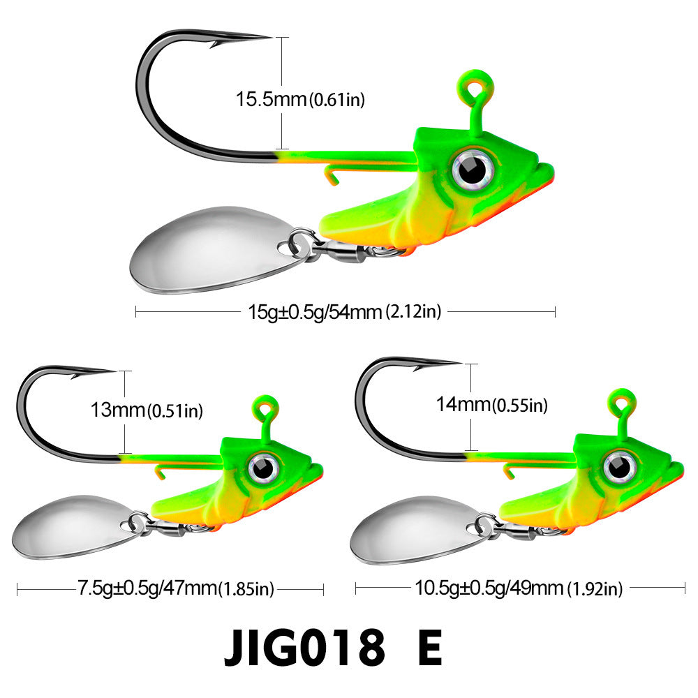 Jig Hook Soft Fish Counterweight Avoid Hanging Bottom Fishing Accessories