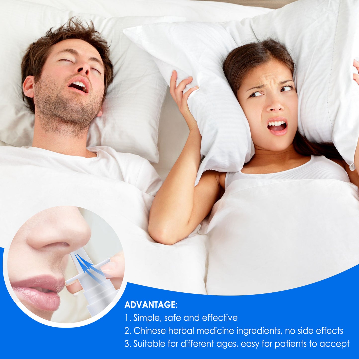 Herbal Anti-snoring Spray Snoring Standing Stop Spray Fantastic Snort Blocking Tool