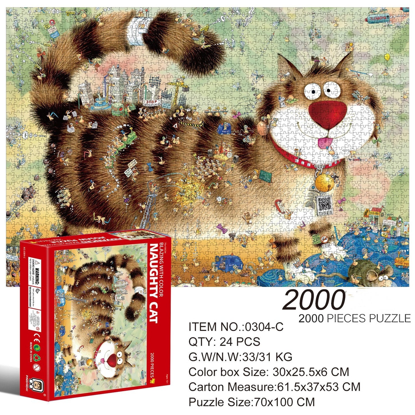 Difficulty Burning Brain Cure Department 2000 Pieces Of Puzzle Adult Decompression Boredom