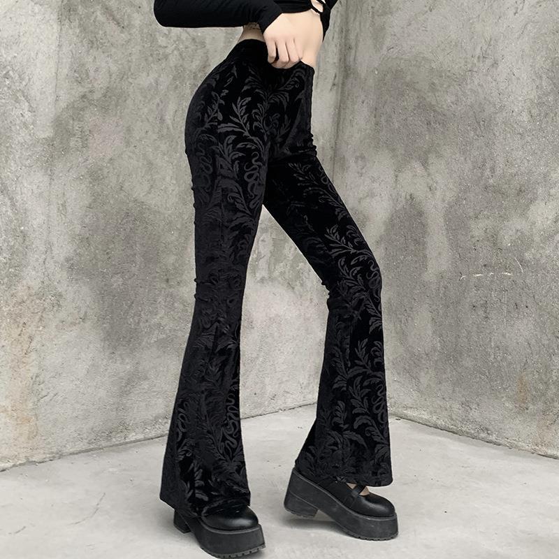 Women's Personalized Suede Embossed Casual Trousers