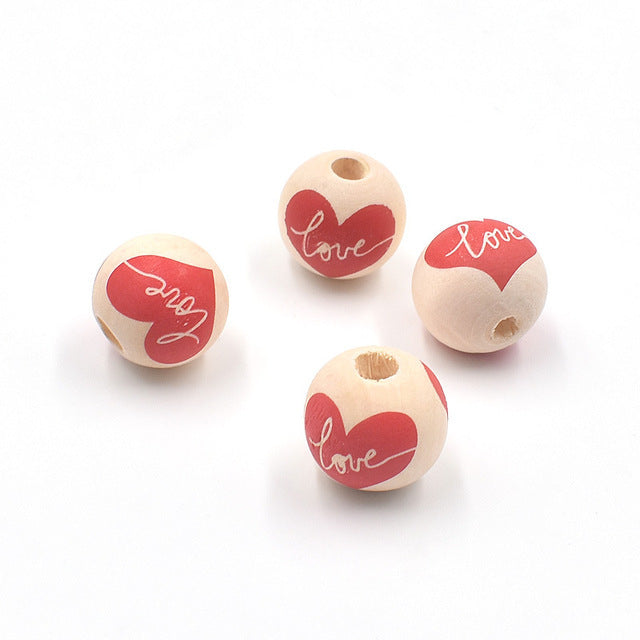 20pcs Valentine's Day New Products DIY Red Heart-Shaped Pain