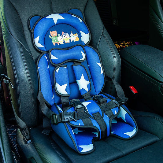 Asiento de seguridad para niños, silla de comedor cómoda para coche, asiento de seguridad para bebés extraíble y lavable