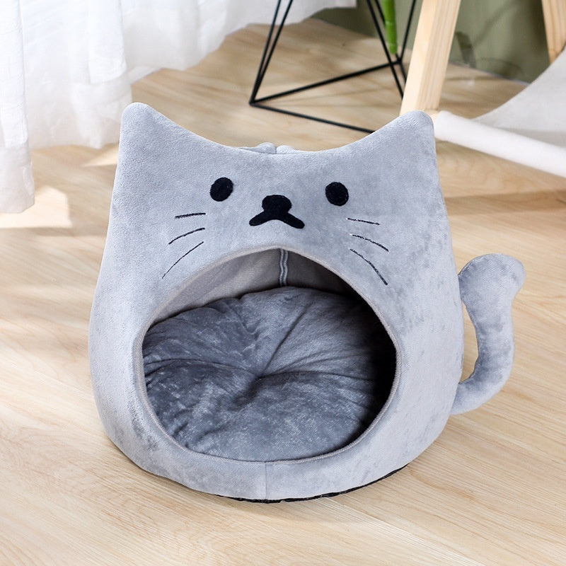 Cat Nest Winter Warm Closed Thickened Autumn And Winter Cold-proof