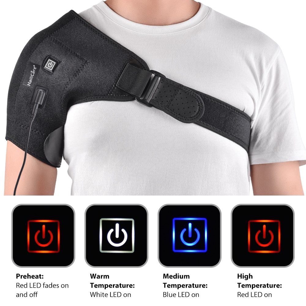 Heat Therapy Hot Adjustable Shoulder Heating Pad For Frozen Shoulder Bursitis Tendinitis Shoulder Brace Tool