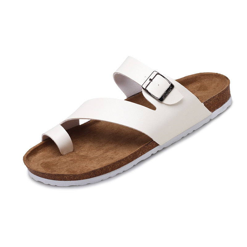 Fashion Couple Cork Slippers Men