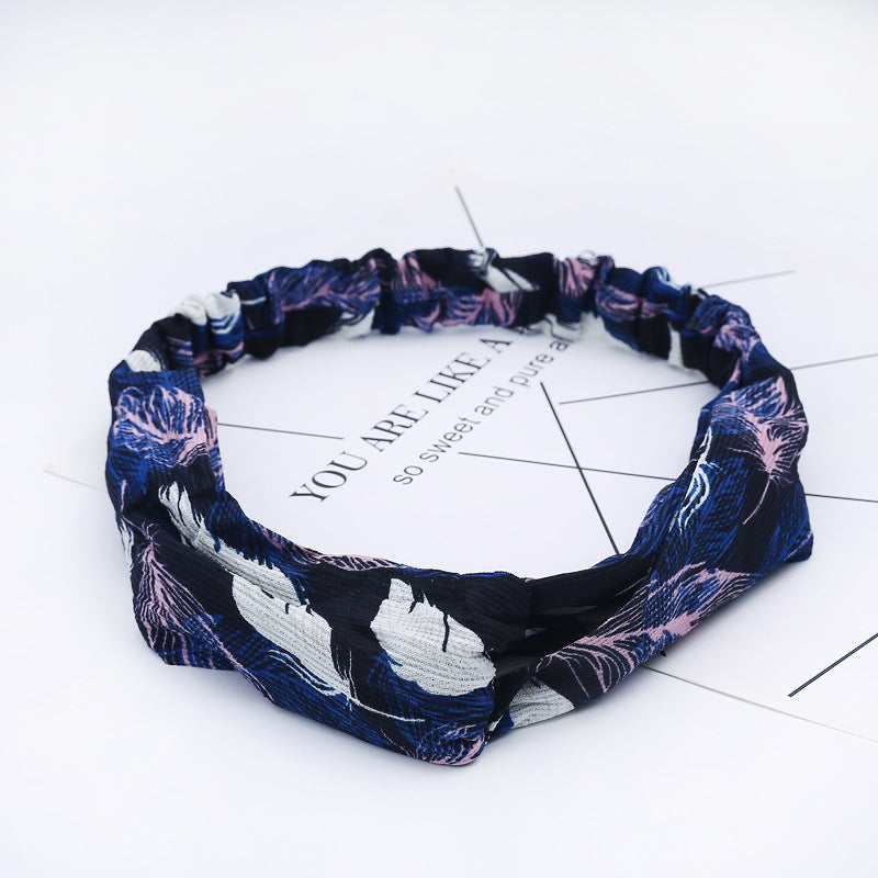 Chiffon silk headband ladies headband