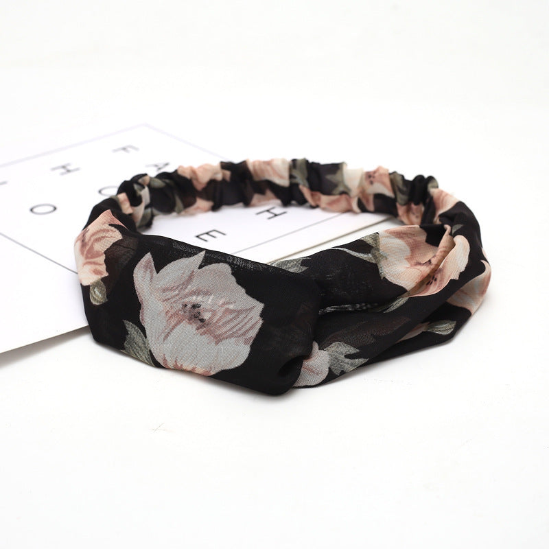 Chiffon silk headband ladies headband