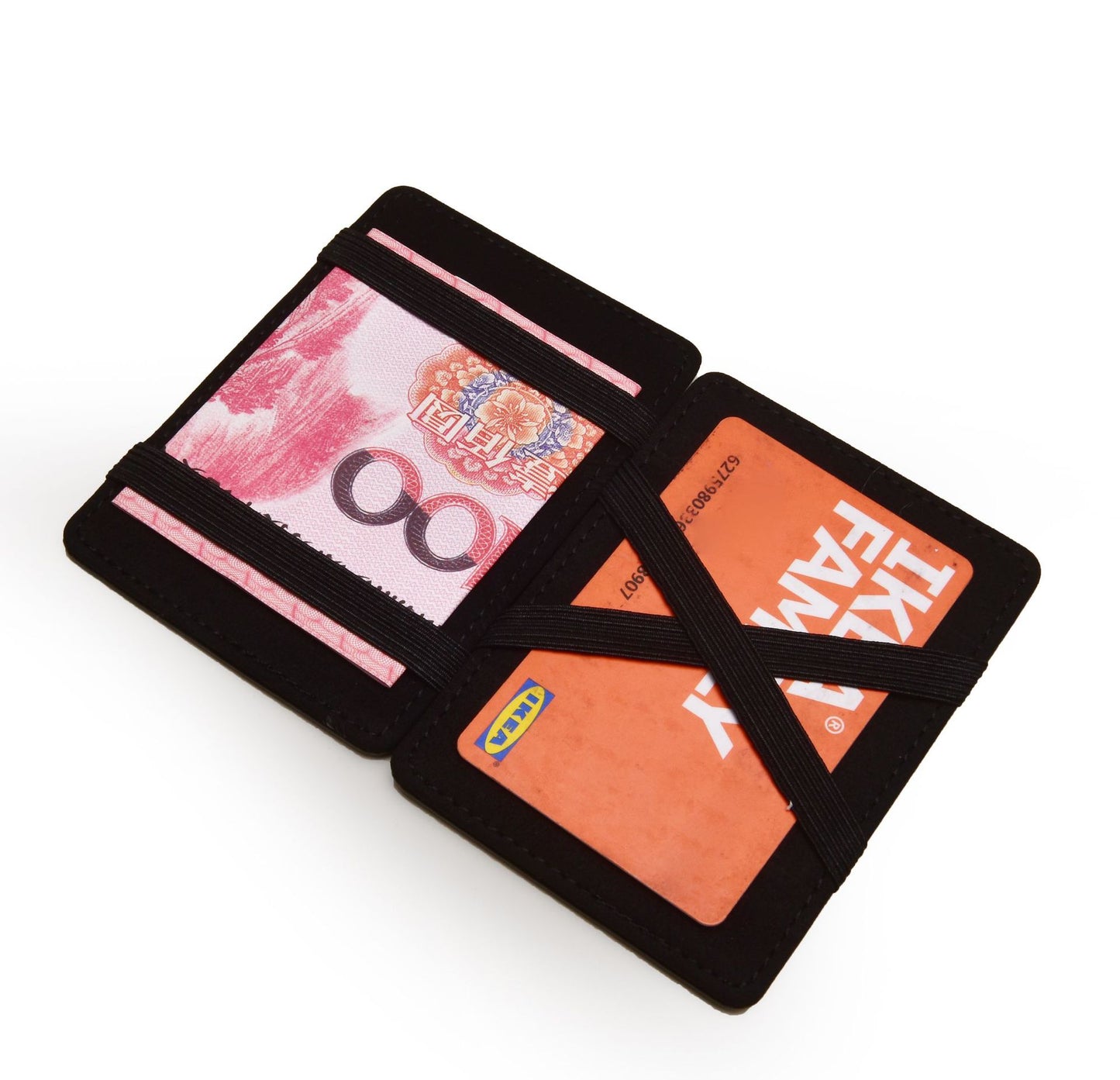 Flip PU Magic Wallet Bolsas porta tarjetas de visita