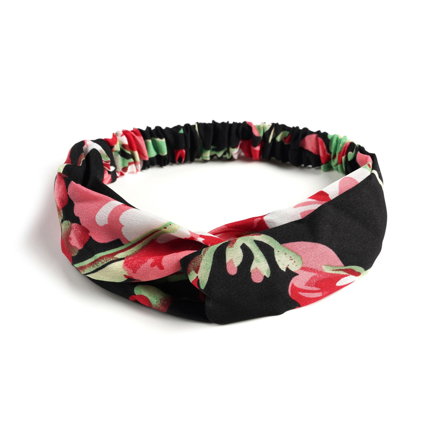 Bohemian Style Elastic Cross Chiffon Headband For Women