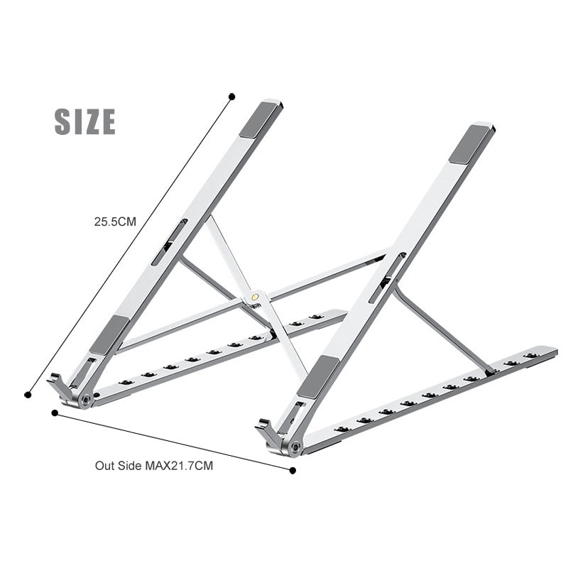 X Style Adjustable Foldable Aluminum Laptop Stand