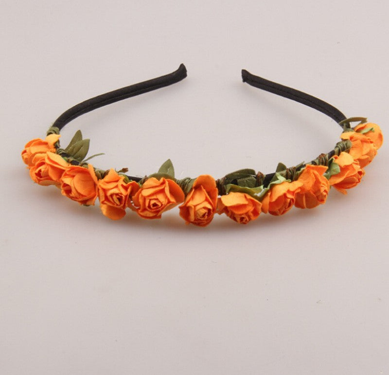 12 Paper roses headband