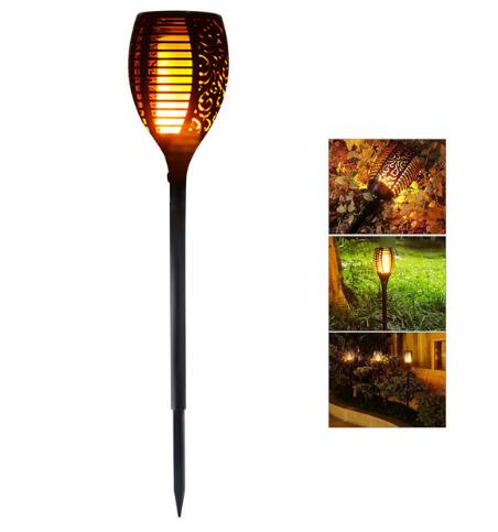 Llama Solar parpadeante luz Led de jardín Ip65 luz Solar de antorcha Tiki para exteriores focos decoración de paisaje lámpara Led