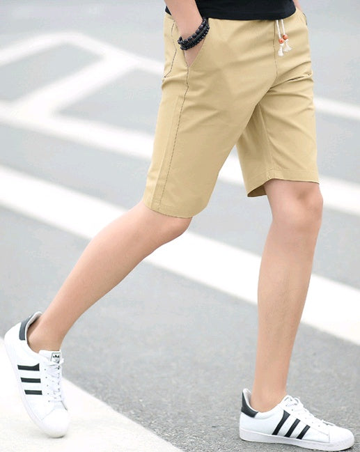 Summer Men's Cotton Shorts Casual Five Pants Summer Beach Pants