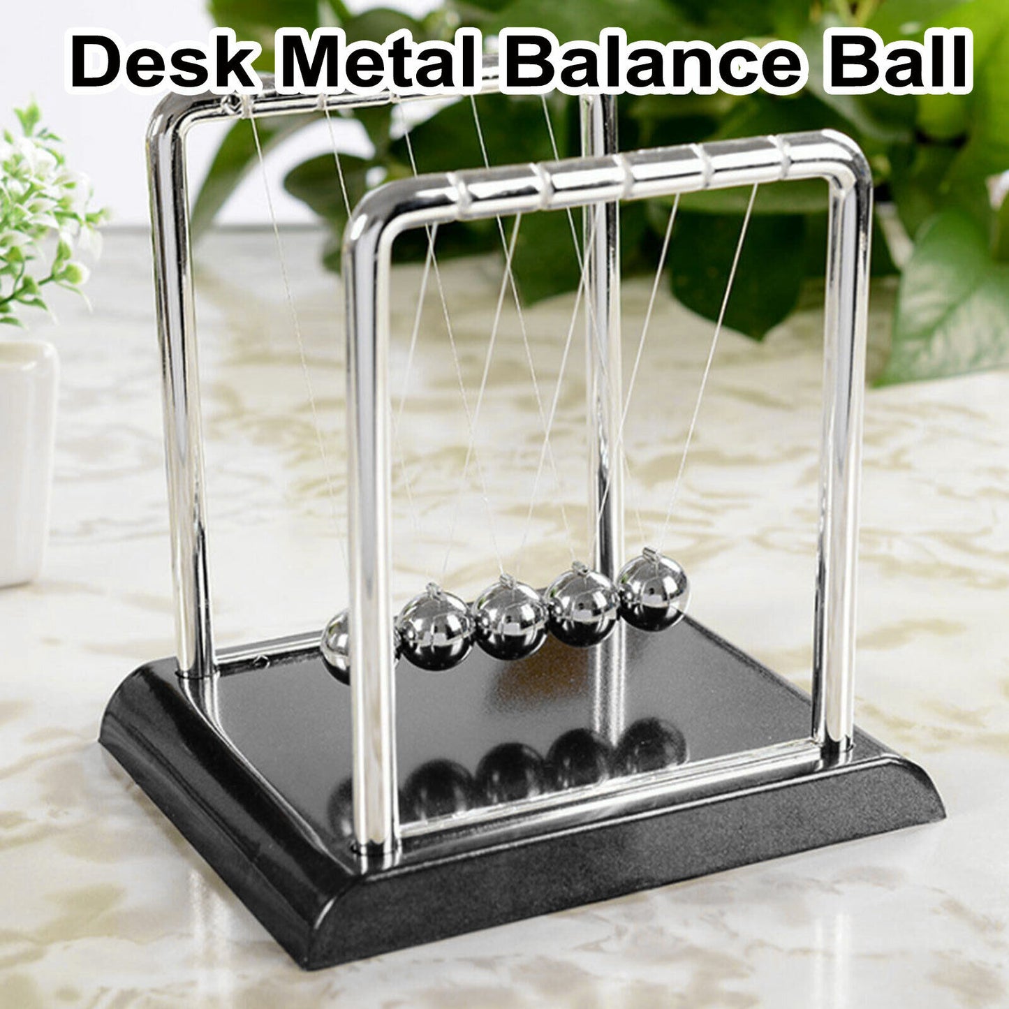 Newtons Cradle Steel Balance Ball Física Ciencia Péndulo Desarrollo Temprano Educativo Escritorio Juguete Regalo Decoración de OficinaNewtons Cradle Péndulo Balance Ball Movimiento Perpetuo Física Decoración Regalo