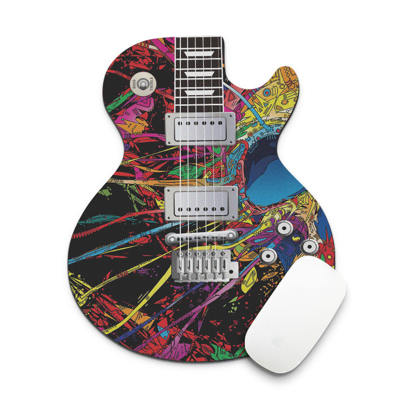 Computer guitar mouse pad