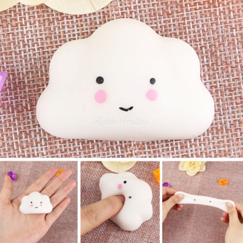 Plush toy cute cloud mini cure telescopic doll accessories