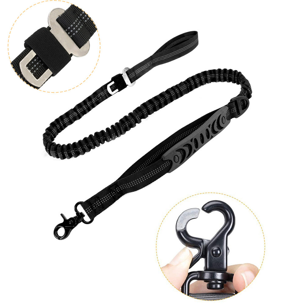 Dog Leash, Dog Leash For Large Dogs, Multifunctional Dog Leashes For Medium Dogs, Adjustable Dog Leash With Car Seatbelt, 4-6 FT Strong Bungee Dog Leash