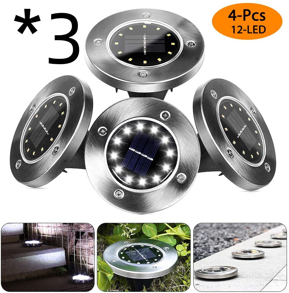 8LED Waterproof Solar Powered Garden Lights