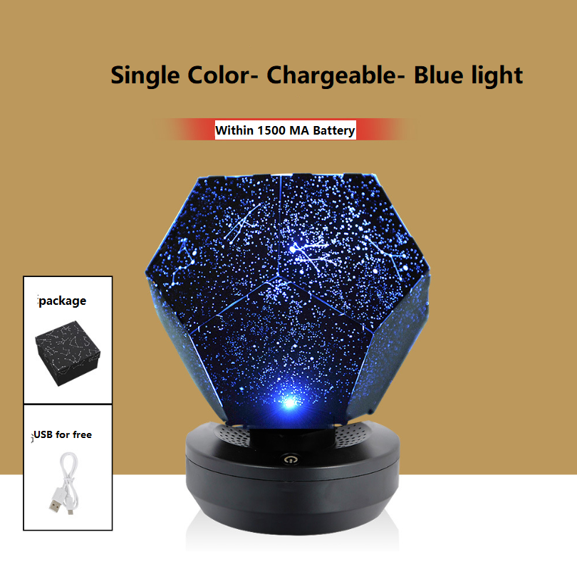 LED 星空投影仪夜灯 3D 投影夜灯 USB 充电家用天文馆儿童卧室装饰房间照明