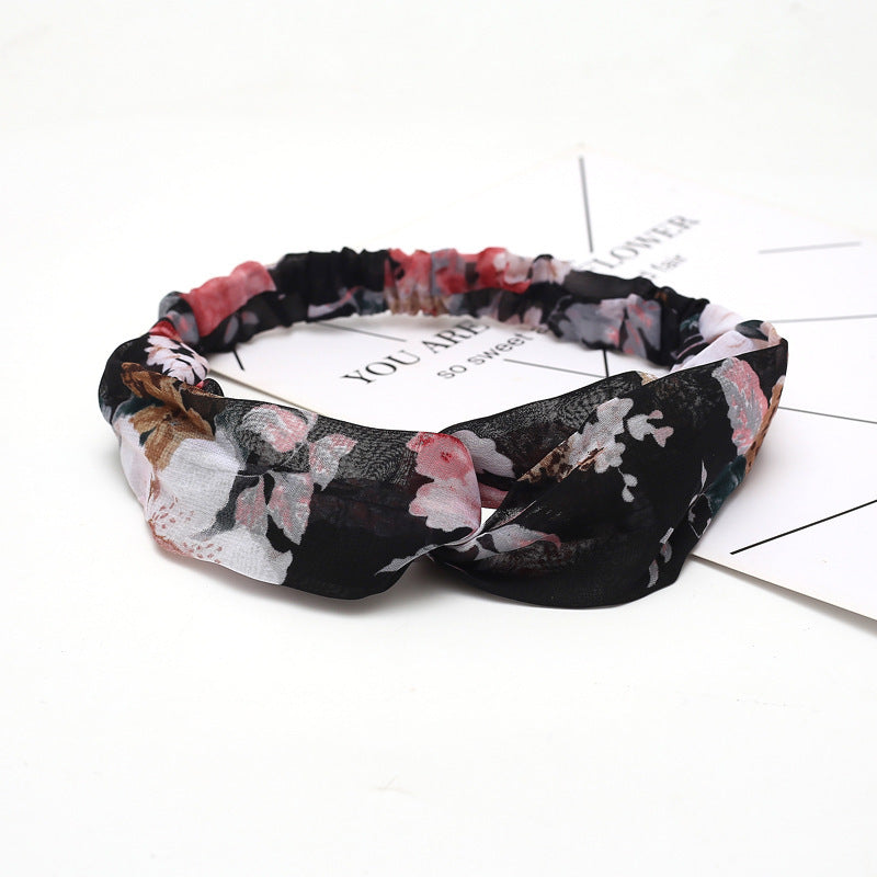 Chiffon silk headband ladies headband