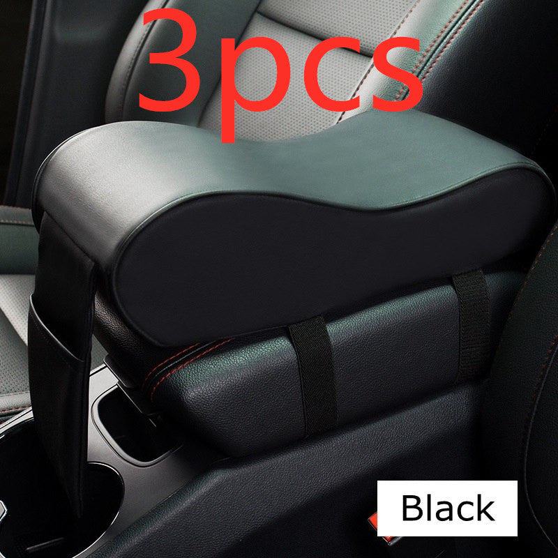 New Leather Car Armrest Pad Universal Auto Armrests Car Center Console Arm Rest Seat Box Pad Vehicle Protective Car Styling