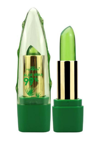 Gel de Aloe Vera que cambia de Color lápiz labial brillo hidratante antisecado desalinización cuidado de labios de grano fino