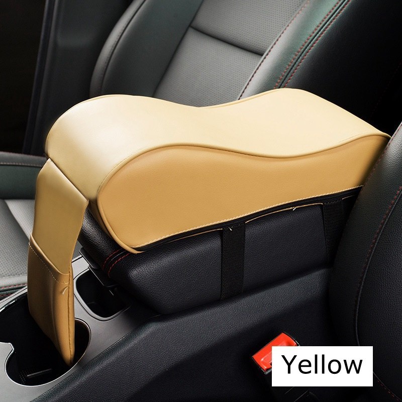 New Leather Car Armrest Pad Universal Auto Armrests Car Center Console Arm Rest Seat Box Pad Vehicle Protective Car Styling