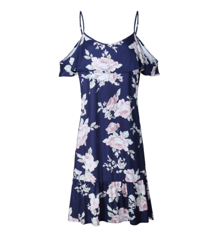 Summer Floral Ruffles Dress