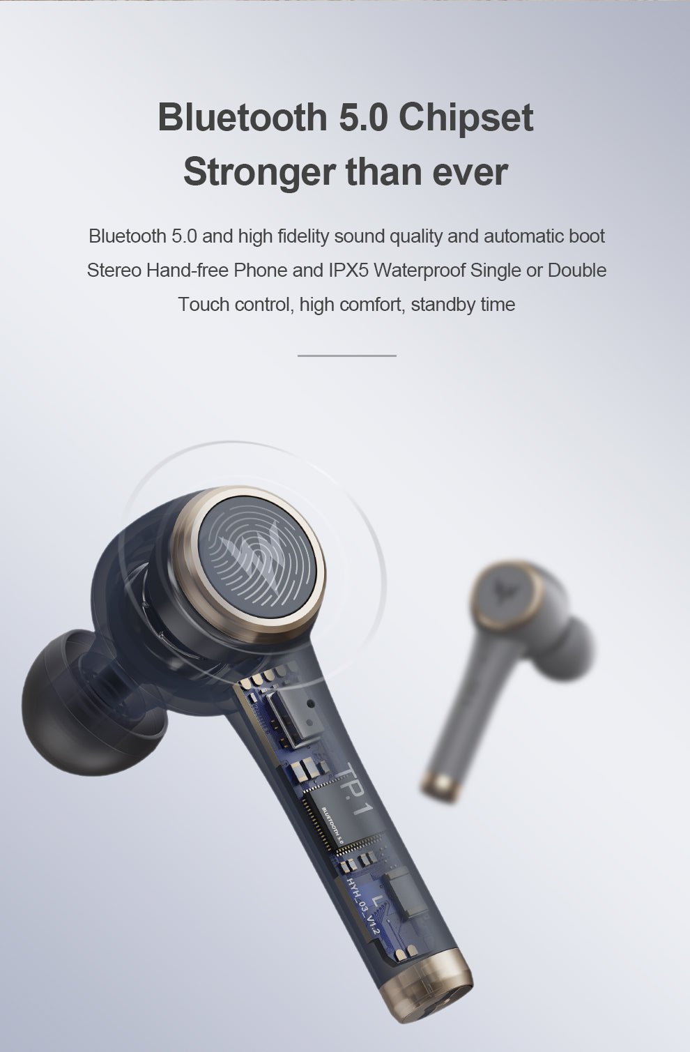 Wireless TWS Bluetooth Headset Long Endurance Small Ears