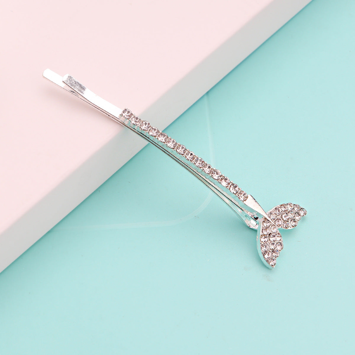 Rhinestone hairpin female alloy alphabet star bangs