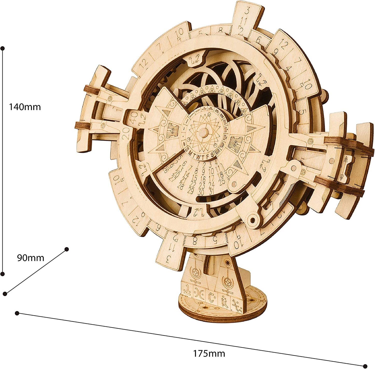 ROKR DIY 3D Wooden Puzzle Perpetual Calendar Assembly Kids Toy Jigsaws