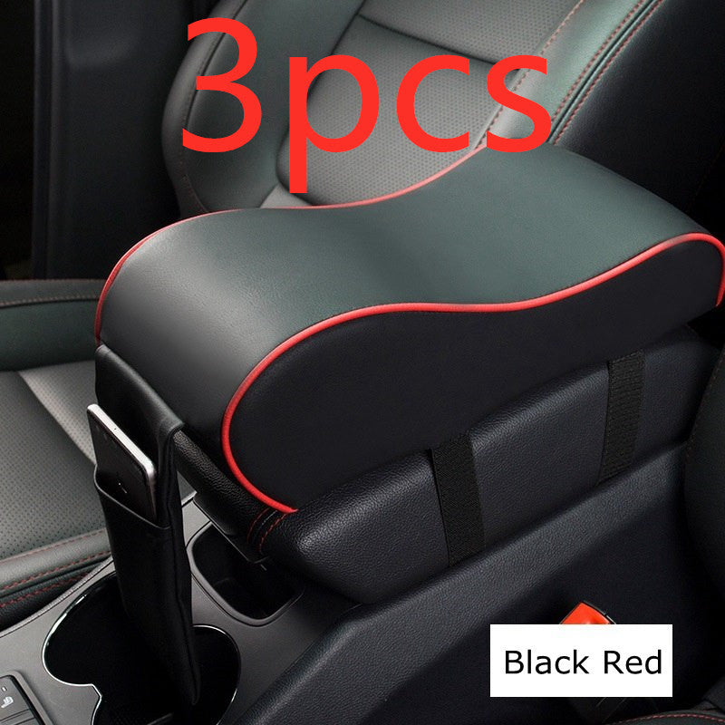 New Leather Car Armrest Pad Universal Auto Armrests Car Center Console Arm Rest Seat Box Pad Vehicle Protective Car Styling