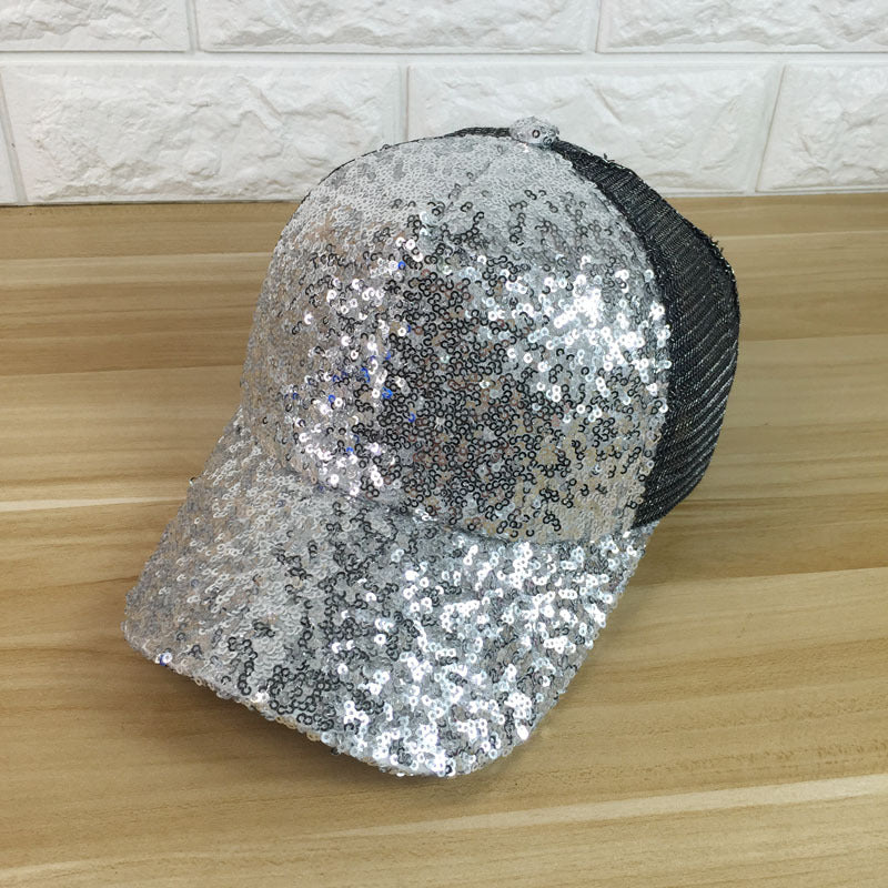 Women's Summer Sunshade Sequined Baseball Cap