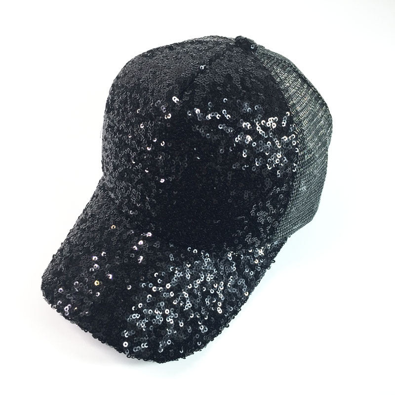 Women's Summer Sunshade Sequined Baseball Cap