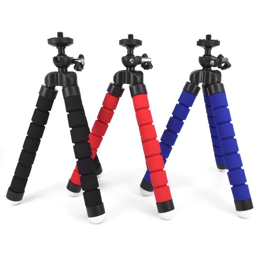 Compatible con Apple, teléfono móvil Mini trípode Pulpo Flexible Soporte para Smartphone Soporte de Clip Estabilizador de Montaje Agarre de vídeo Monopie Mesa Gorillapod