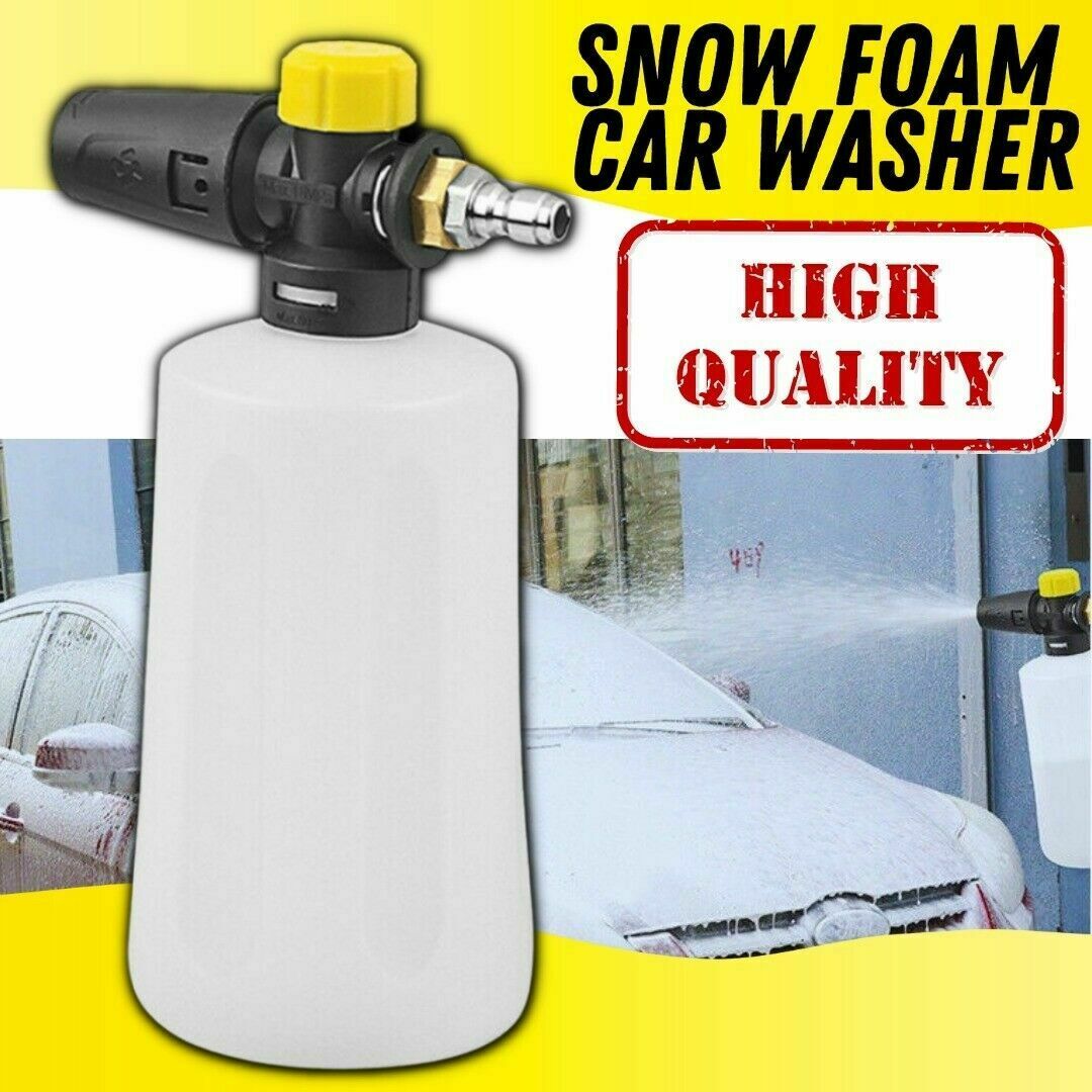 1/4 pistola rociadora de lavadora a presión con lanza de espuma para nieve para botella de cañón de jabón para lavado de autos