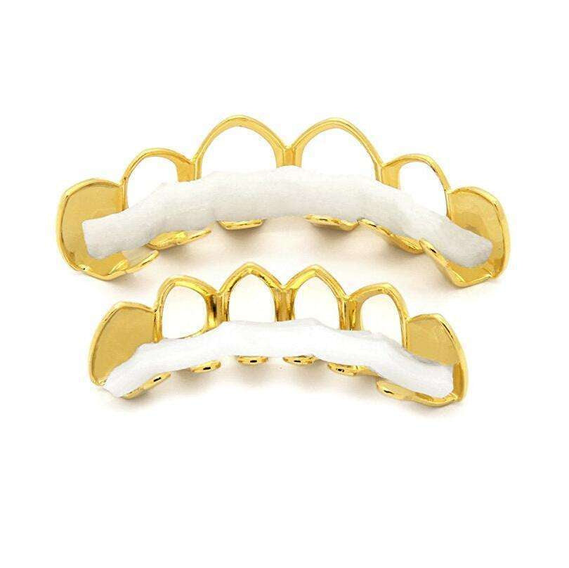 European And American Hiphop Decoration Tooth Socket Gold Plated