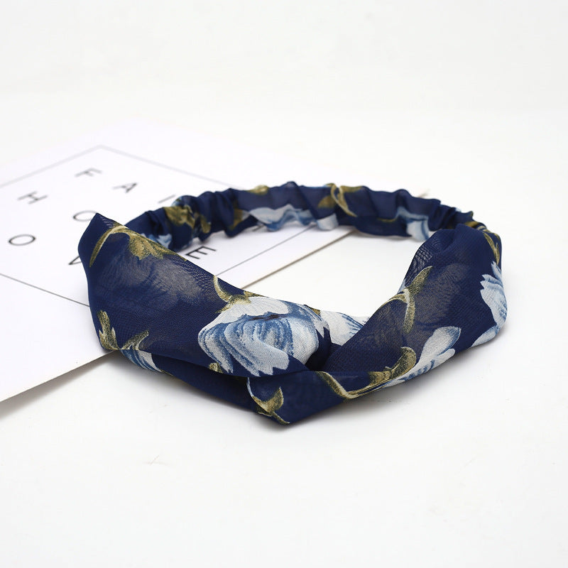 Chiffon silk headband ladies headband