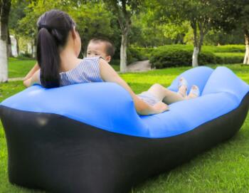 Sofá de aire al aire libre, saco de dormir de hinchado rápido, tumbona para colgar en la playa, cama de aire plegable, saco de dormir, sofá perezoso